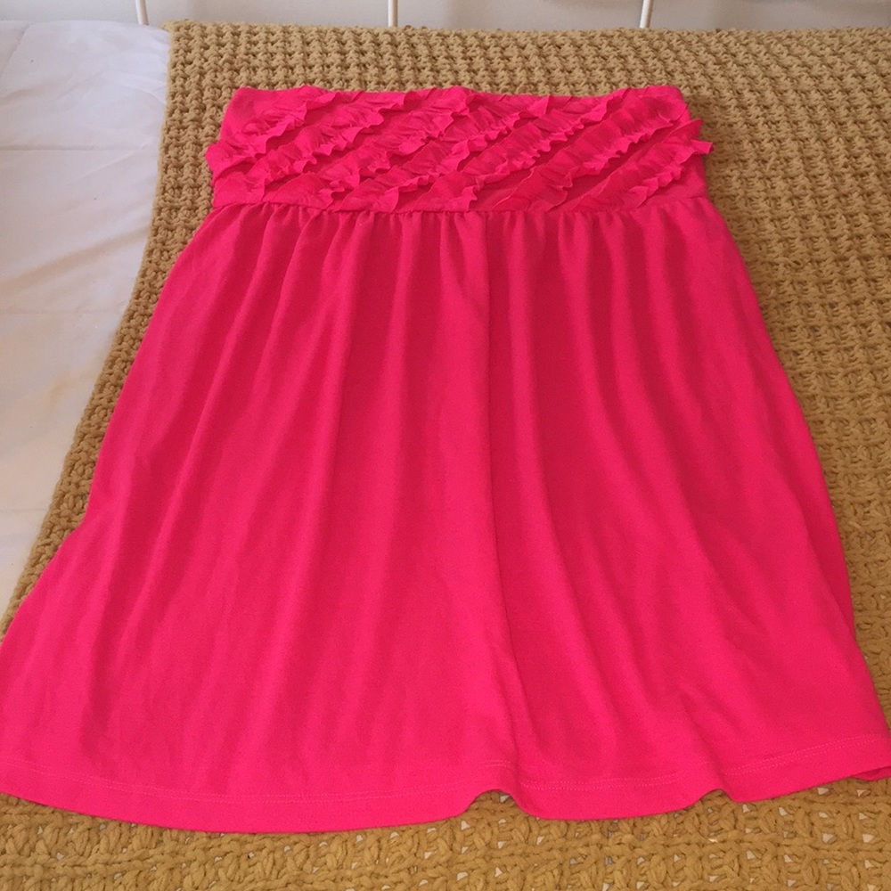 Pink ruffle Swimsuit Coverup